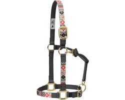 Verstelbare Nylon Paardenhalster met Patroon Singels voor Paarden en Pony's