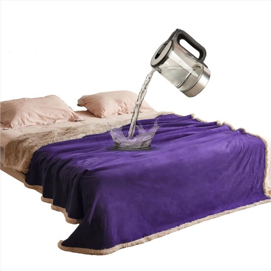 VLSelect® Love blanket Waterdicht - Seks Deken - Zachte Deken - Paars