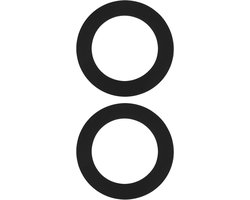 Allecto- Afvoerklep Pakking - Flat Seal - 62x42x1mm - Wastafel - 1-1/4 Inch - Valve - Geschikt voor Badkamer - Zwart - Set van 2 - Oude Titel Voorbeeld