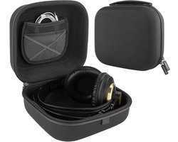 Allecto- Draagtas voor hoofdtelefoon - Beschermende hardcase - Grijs - Harde reistas - Compatibel met AKG K701, Sennheiser HD 200 PRO, HD 350BT, HD650, Philips SHL5905, kabel - Hoofdtelefoon draagtas.