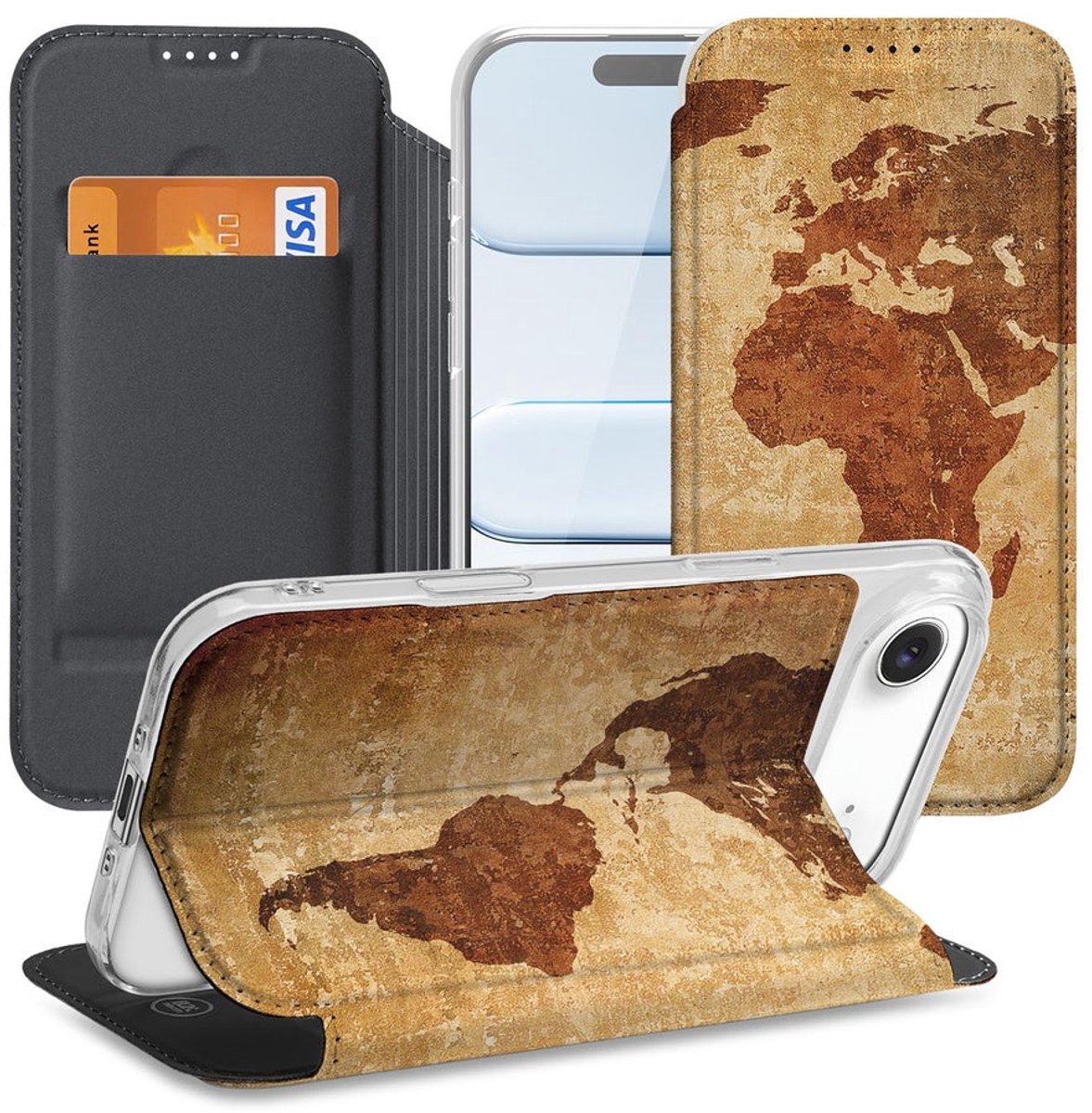 Apple iPhone Air Telefoonhoesje Wereldkaart