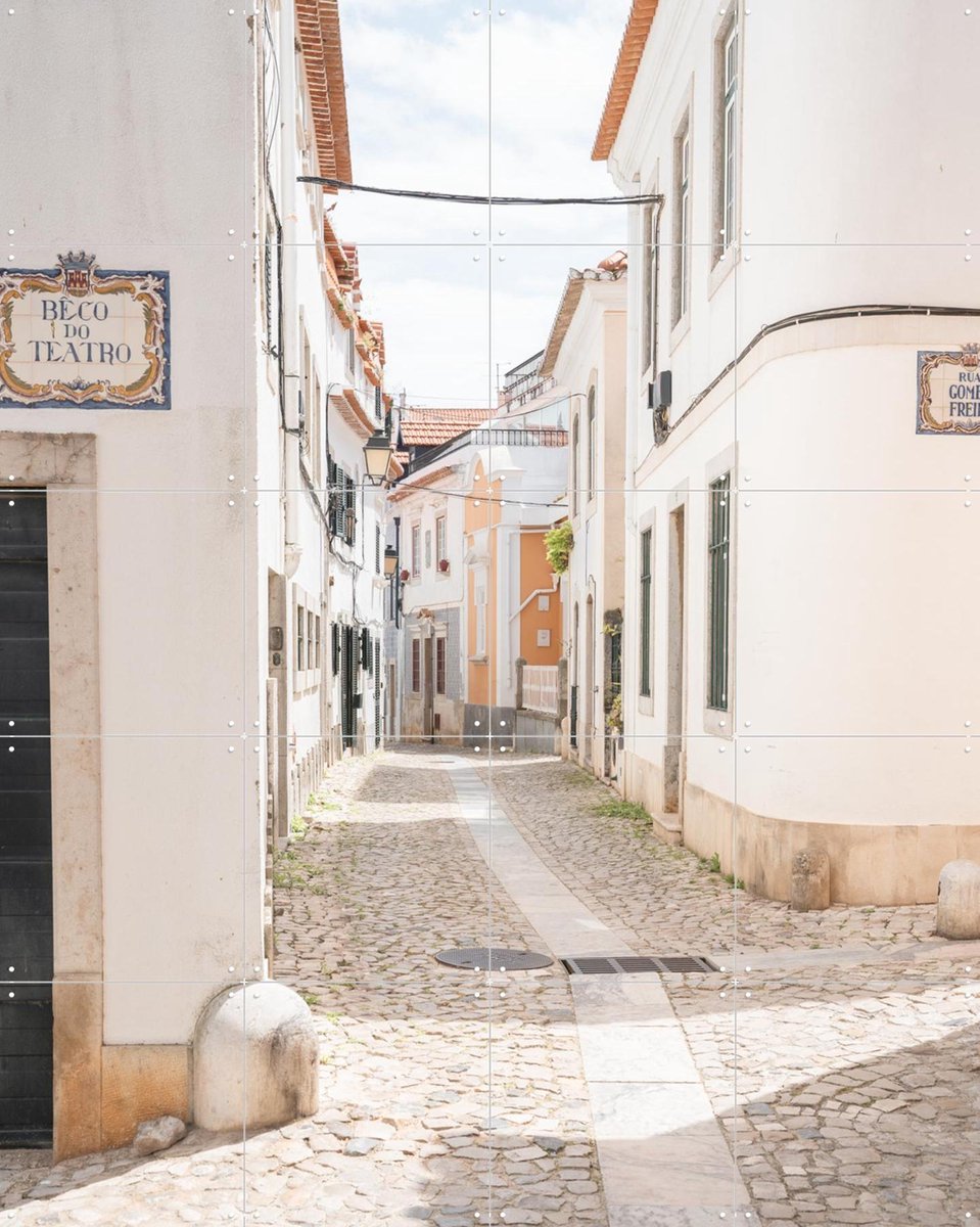IXXI Streets of Cascais, Henrike Schenk - 80 x 100 cm - Gratis ophangtool - Grote wanddecoratie en posters - Fotografie, Architectuur