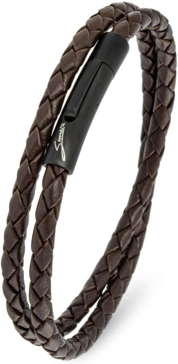 Leren Armband met Roestvrijstalen Sluiting voor Heren en Dames, Kwaliteitsproduct