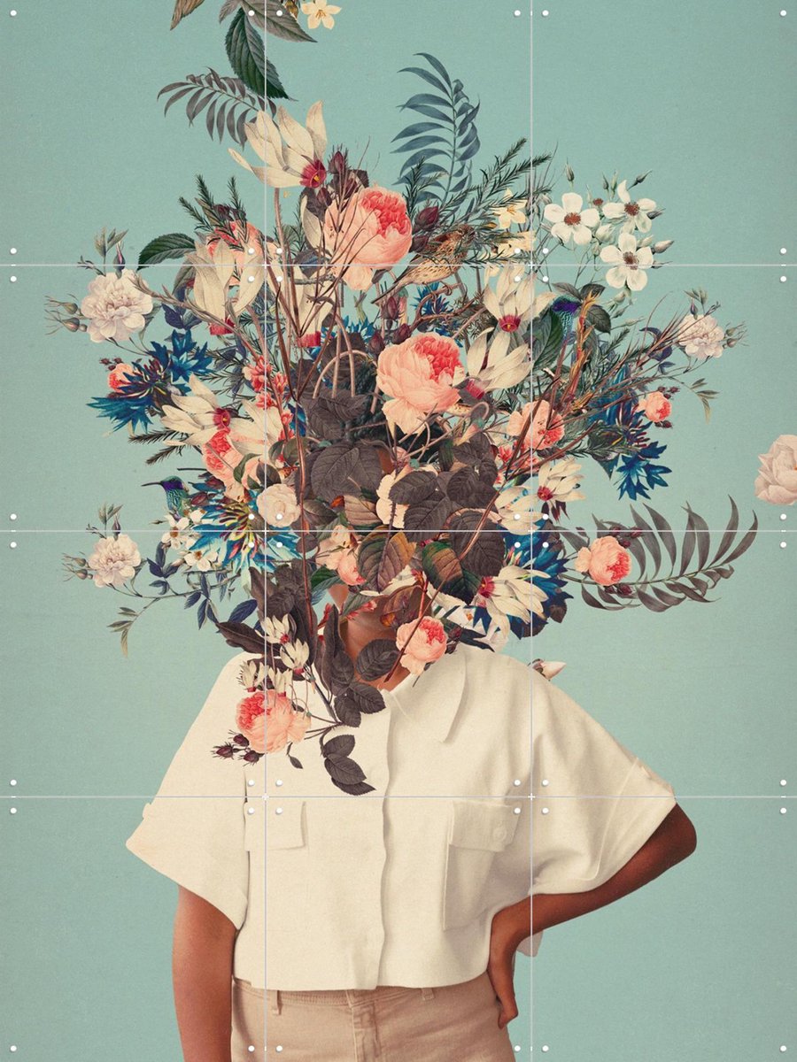 IXXI Thank God It's Spring, Frank Moth - 60 x 80 cm - Gratis ophangtool - Grote wanddecoratie en posters - Grafisch Ontwerp, Digitale Kunst, Collage