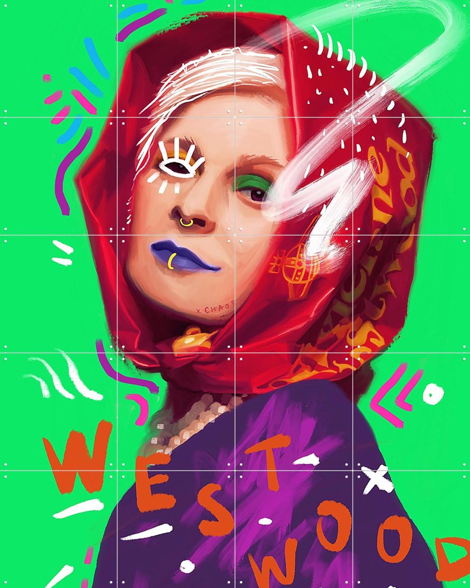 IXXI Westwood Legacy, Pop-art by Tadej - 80 x 100 cm - Gratis ophangtool - Grote wanddecoratie en posters - Illustraties, Pop art, Kleurrijk,