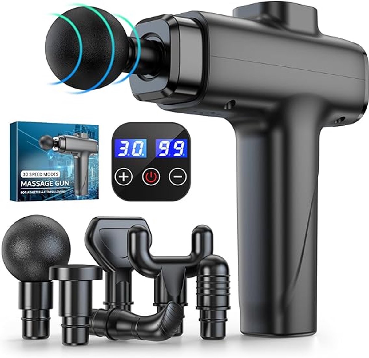 LeeuwenChoice® Premium Massage Gun - Diepweefsel Massage - Spiermassage - Voor Spierherstel & Ontspanning