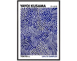 Yayoi Kusama - Life is complex Poster met Lijst 70x100 cm - inclusief lijst