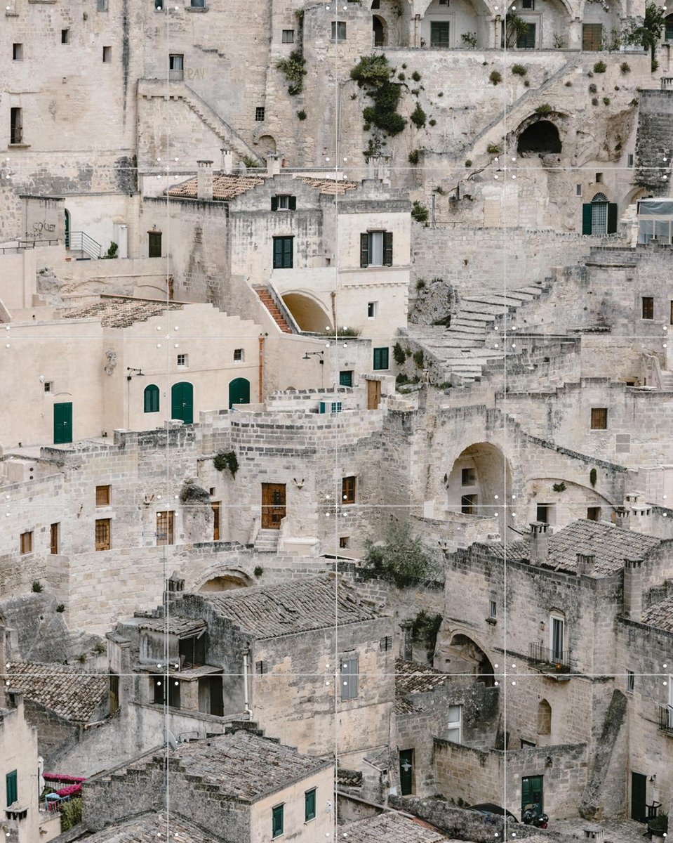 IXXI Ancient City in Italy, Photolovers - 80 x 100 cm - Gratis ophangtool - Grote wanddecoratie en posters - Fotografie, Gang, Woonkamer