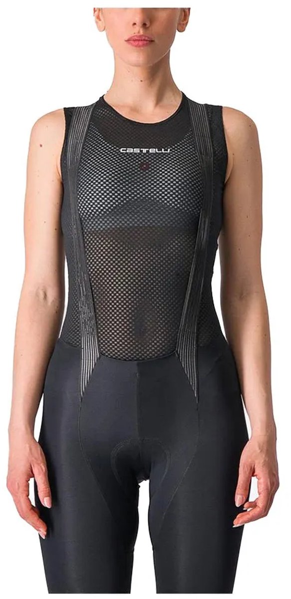 Castelli Pro Mesh Mouwloos Basislaag Zwart L Vrouw