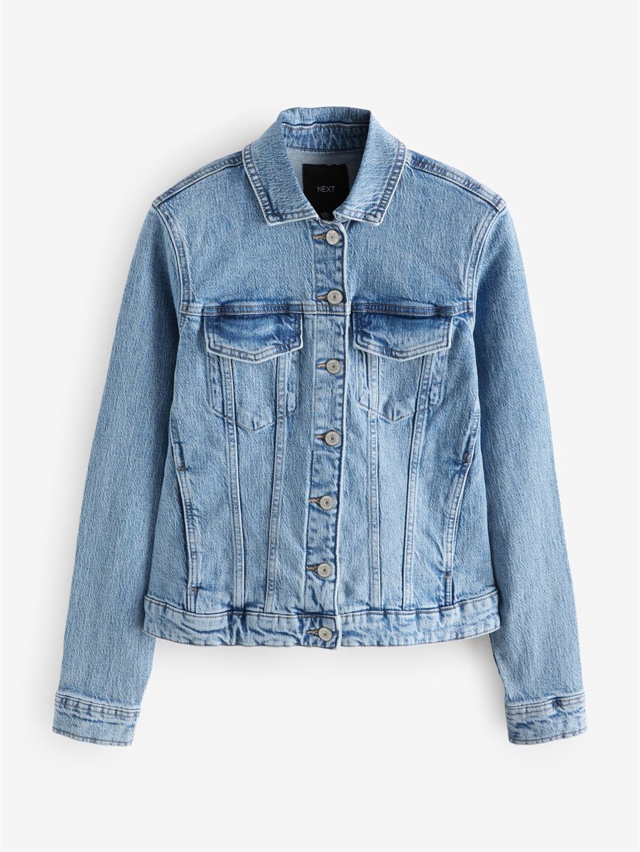 Next - Dames - Aansluitend denim jack - Blauw