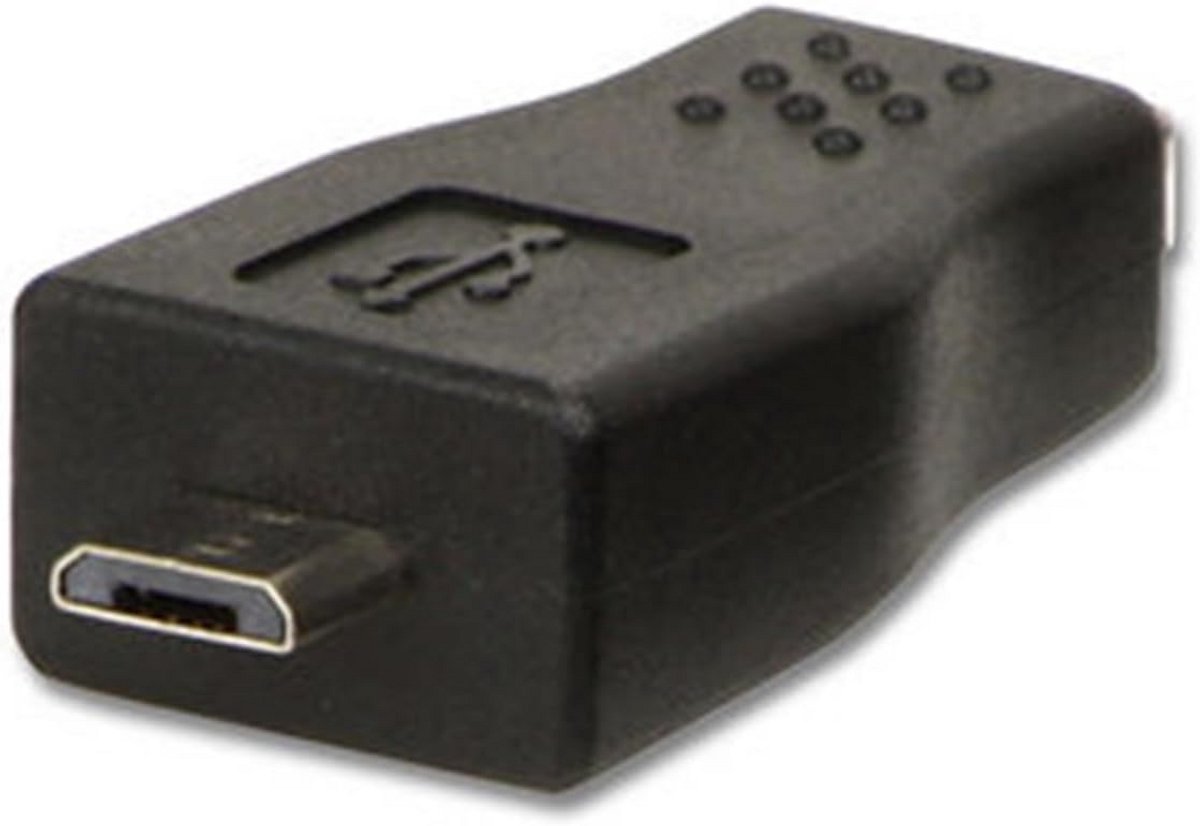 USB Adapter Mini-B Vrouwelijk naar Micro-B Mannelijk - Zwart
