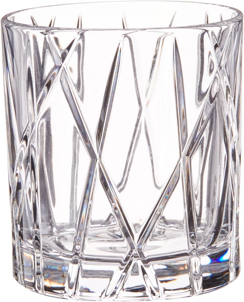 Set van 4 Kristallen Old Fashioned Glazen voor Whisky