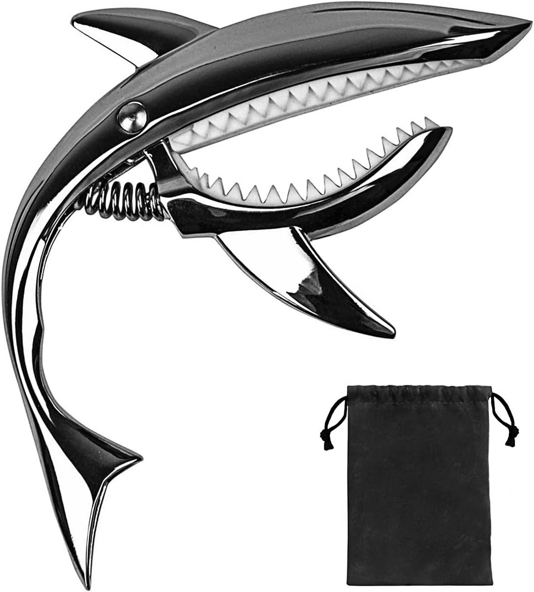Gitaar Capo - Snelle Klem - Instrument Verstemmen - Zinklegering Constructie - 100 Gram - Zwart