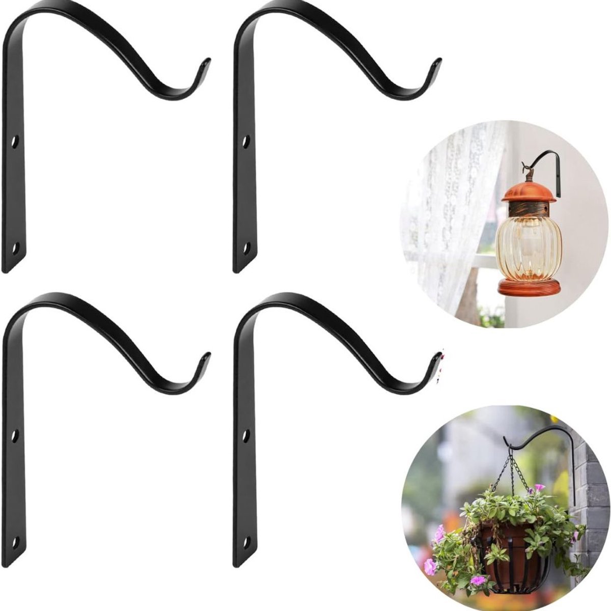 CLVP® Plantenhaak Hanging Basket - Muurhaak voor Planten - Wandhaak