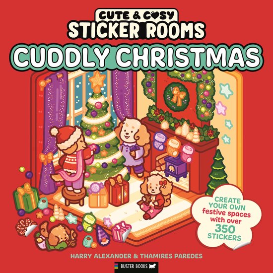 Cute & Cosy- Sticker Rooms: Cuddly Christmas - cover