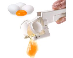 Eierkraker – Eierschaalopener – Eierpeller – Met eigeelscheider – Eierbreektool voor één hand