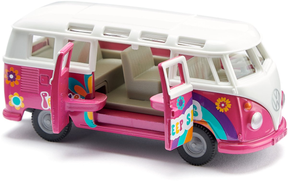 SIKU Super VW T1 Samba Flower Power - metalen model 1:50 thumbnail 6