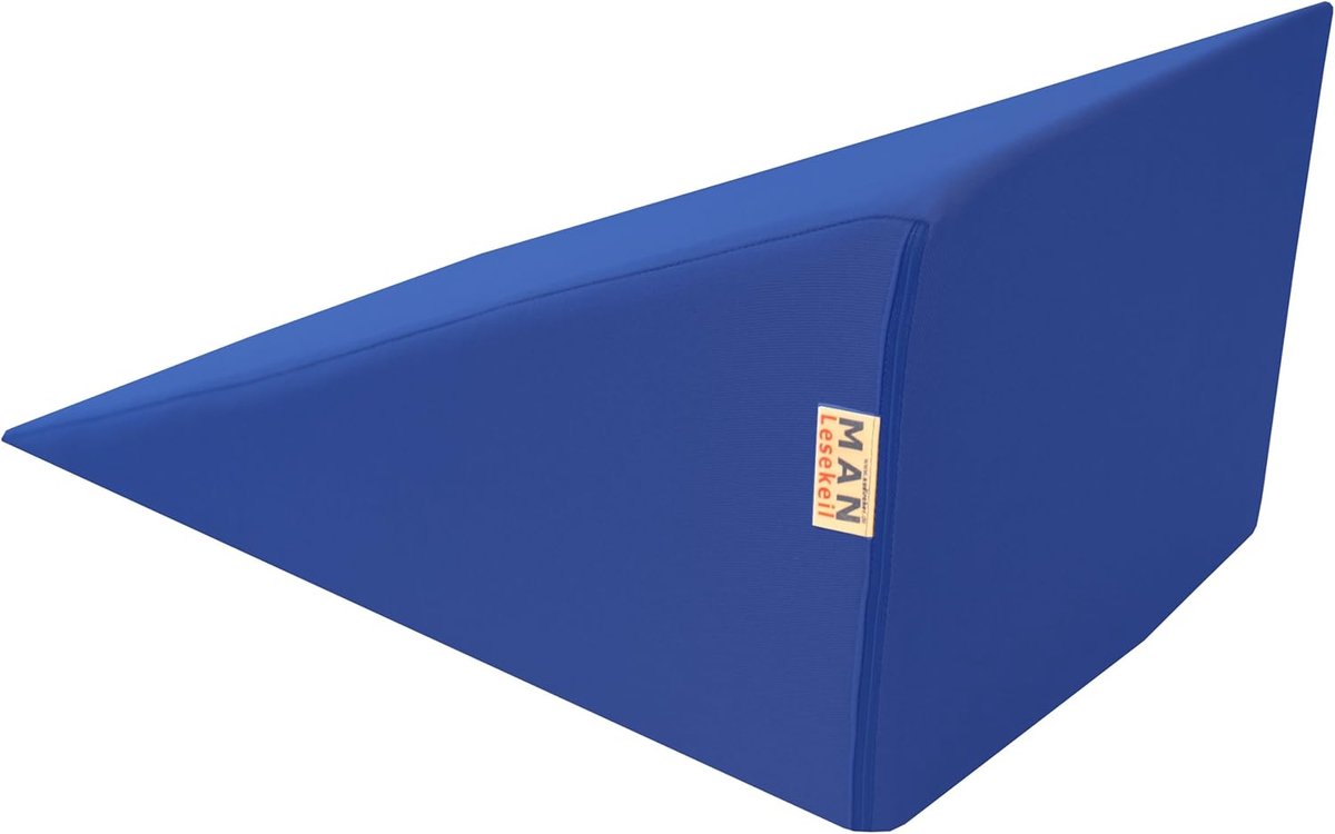 Lezen Rugsteun - Bed Kussen - Ontspannen Lezen - Ondersteunend Schuim - 45x30x24cm - Blauw