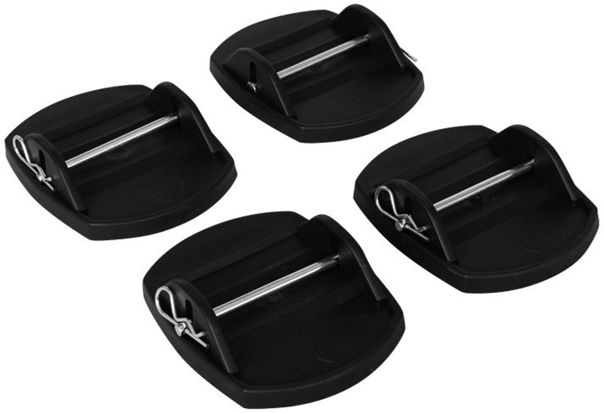 Caravan stabilisatievoeten zwart 4-delig - CAMPGEAR
