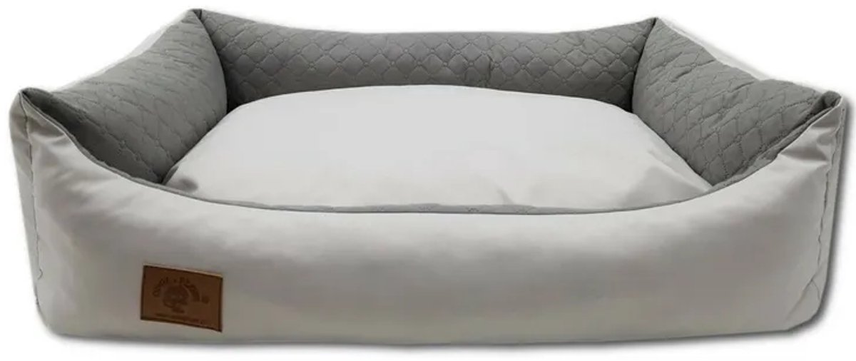 Hondenbed 100×70 cm – Zachte en Stevige Kanape voor Kleine en Middelgrote Honden – Comfortabel en Duurzaam, grijs