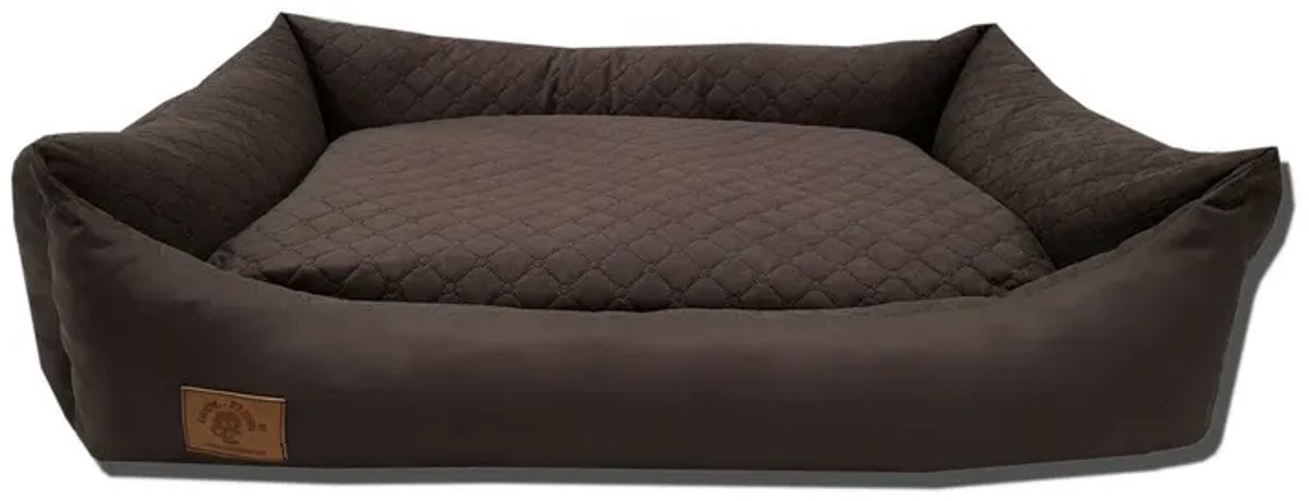 Hondenbed 100×70 cm – Zachte en Stevige Kanape voor Kleine en Middelgrote Honden – Comfortabel en Duurzaam, bruin