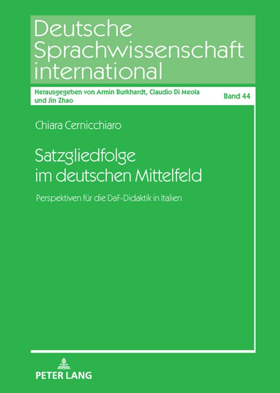 Deutsche Sprachwissenschaft International- Satzgliedfolge im ... - cover