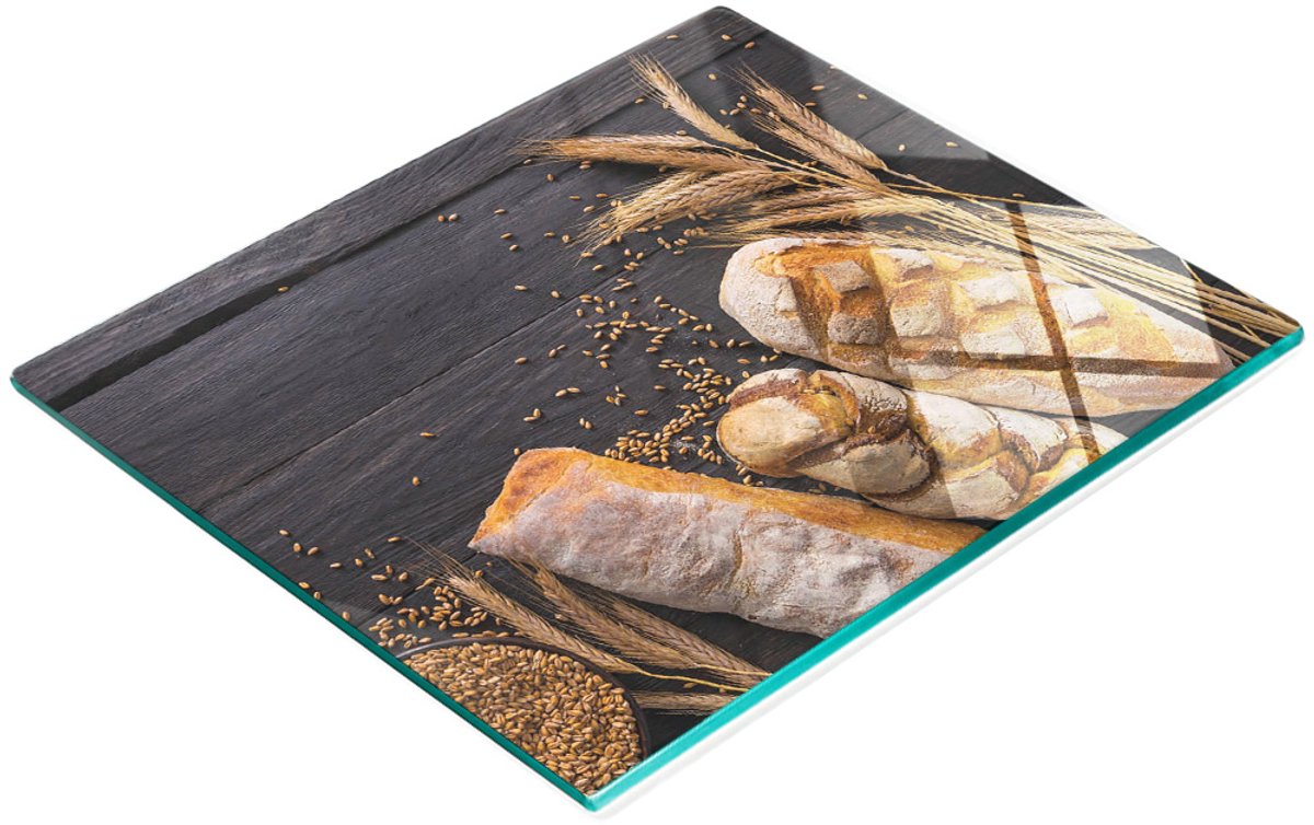 Multifunctionele decoratieve broodplank van gehard hout voor in de keuken, 60x52 cm