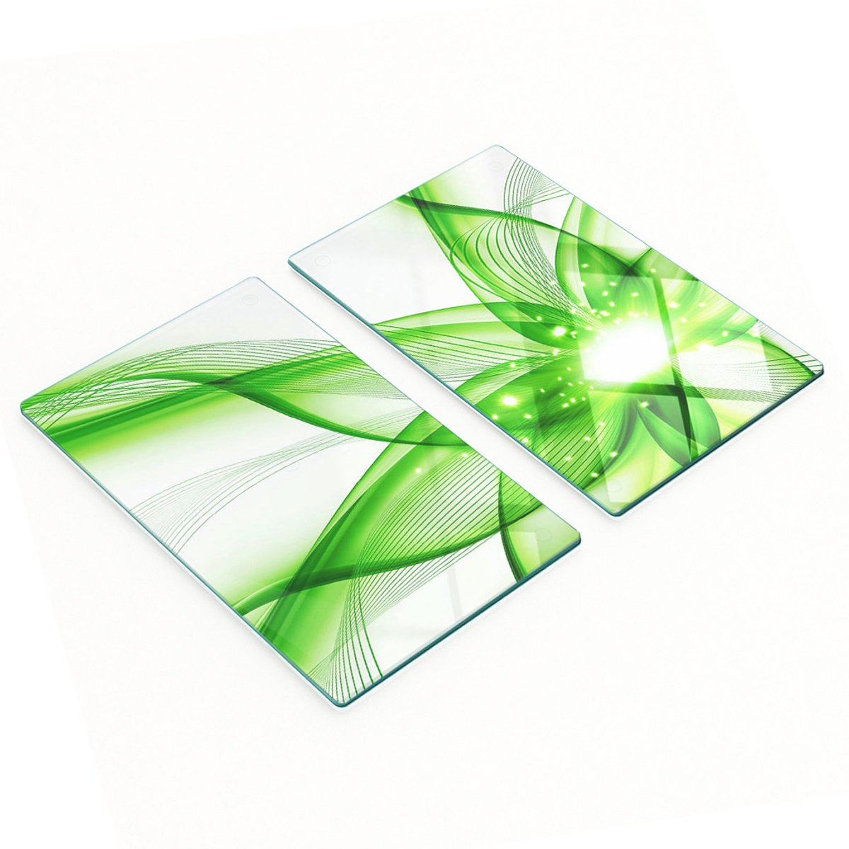 Geharde multifunctionele decoratieve glazen panelen met abstractie, 2x30x52 cm