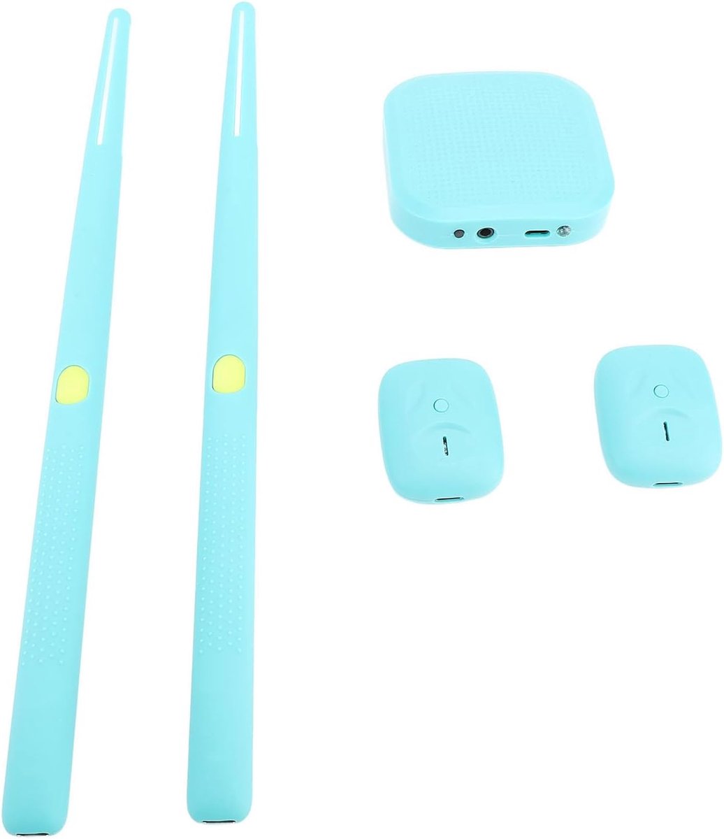 Lucht Drumstel - Virtuele Stokken - Muziek Maken - 3D Bewegingsdetectie - 35 x 10 x 5 cm - Blauw
