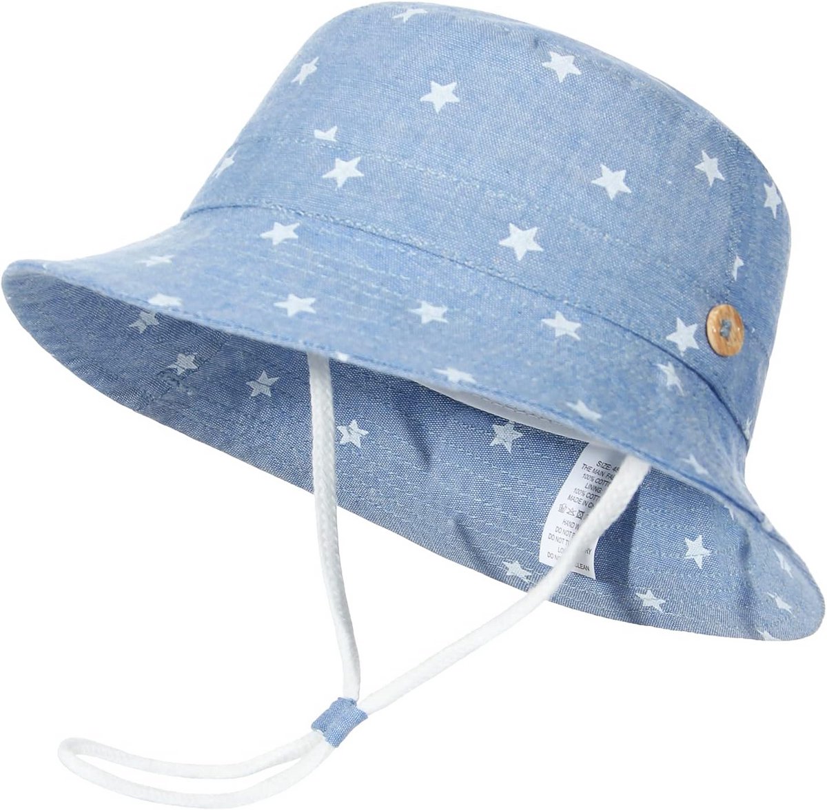 Kinderzonnehoed - Baby vissershoed - Zomer bescherming - Opvouwbaar ontwerp - Verschillende maten - Donkerblauw