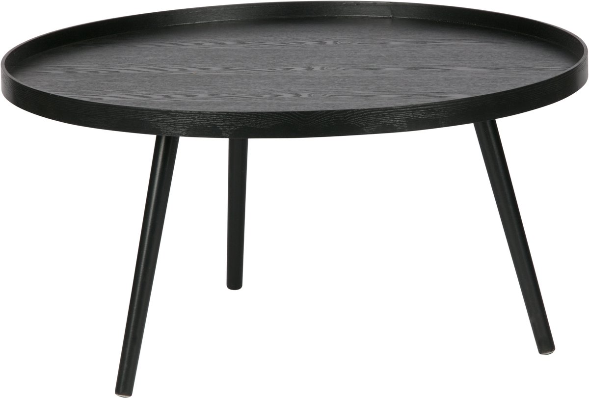 WOOOD Mesa Bijzettafel XL - Hout - Zwart - 39x78x78