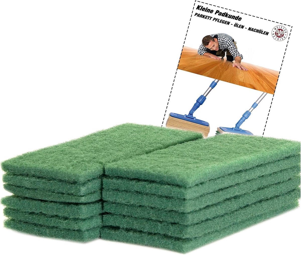Polijst reinigingspad - Schuurpads - Professionele reiniging - Voor handpadhouder - Handformaat - Groen