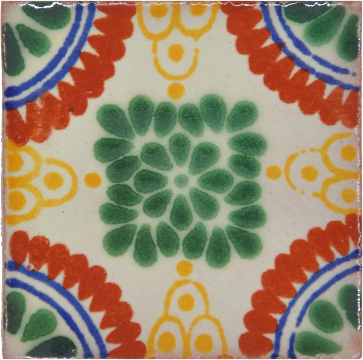 Keramische Mexicaanse Tegel - Decoratieve Wandtegel - Keuken Wanddecoratie - Handgemaakt e