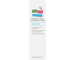 Sebamed Clear Face Antibacterial Cleansing Foam - Voor de onzuivere en acne gevoelige huid - Bestrijdt puistjes en mee-eters - Zachte diepe reiniging van de poriën - 150 ml