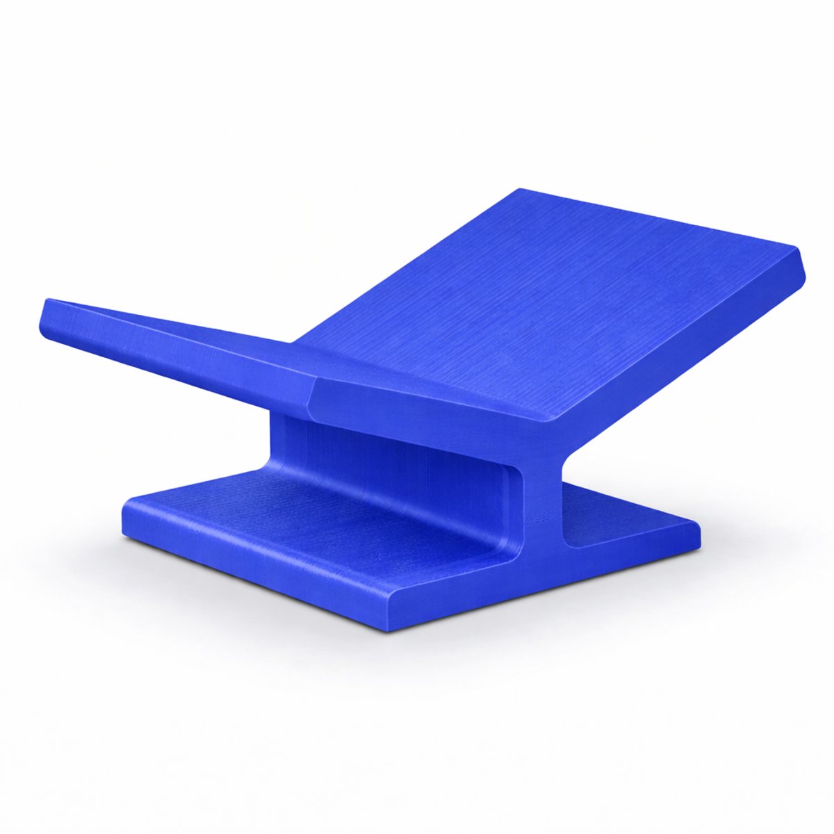 Boekenstandaard Ergonomisch – Boekhouder / Kookboek Standaard – Display Stand voor Boeken, Documenten & Presentaties – Kunststof – 30x18x12 cm – Bureau, Keuken & Beurs Display - Blauw