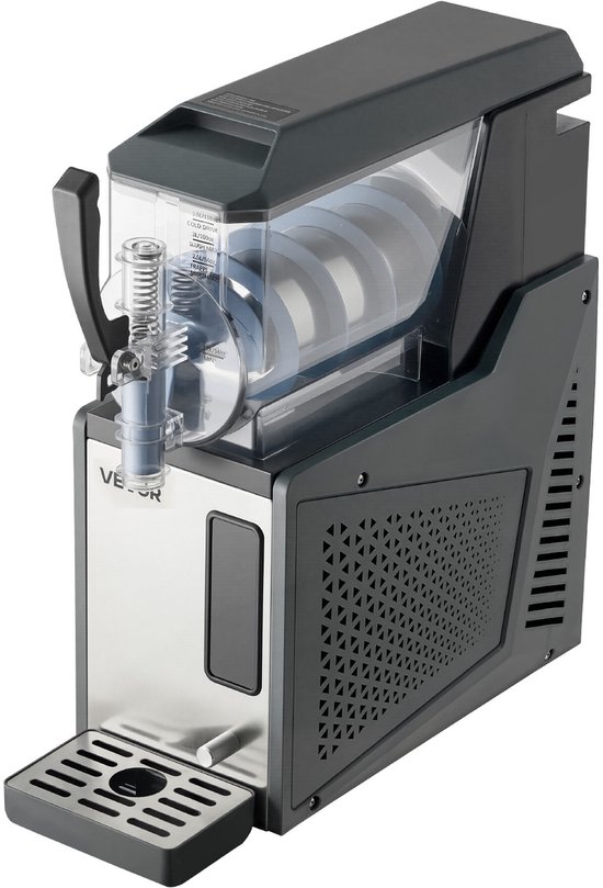 VEVOR Slushmachine 4 Liter, Slush-ijsmaker 350 W (Geen Ijs Nodig), Elektrische Margarita-machine met Zelfreinigende Functie, Geschikt voor Bevroren Margarita's, Frappés, Milkshakes en Shakes van Merkloos — afbeelding 2
