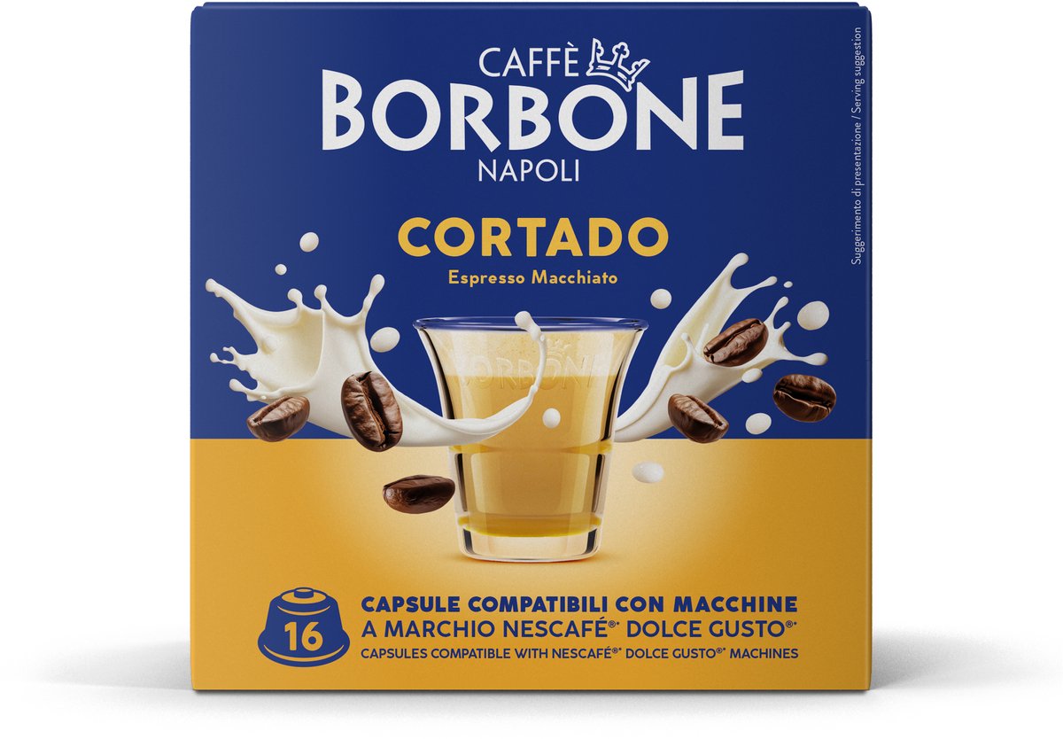 Caffè Borbone Selection - Dolce Gusto - Cortado - 16 capsules