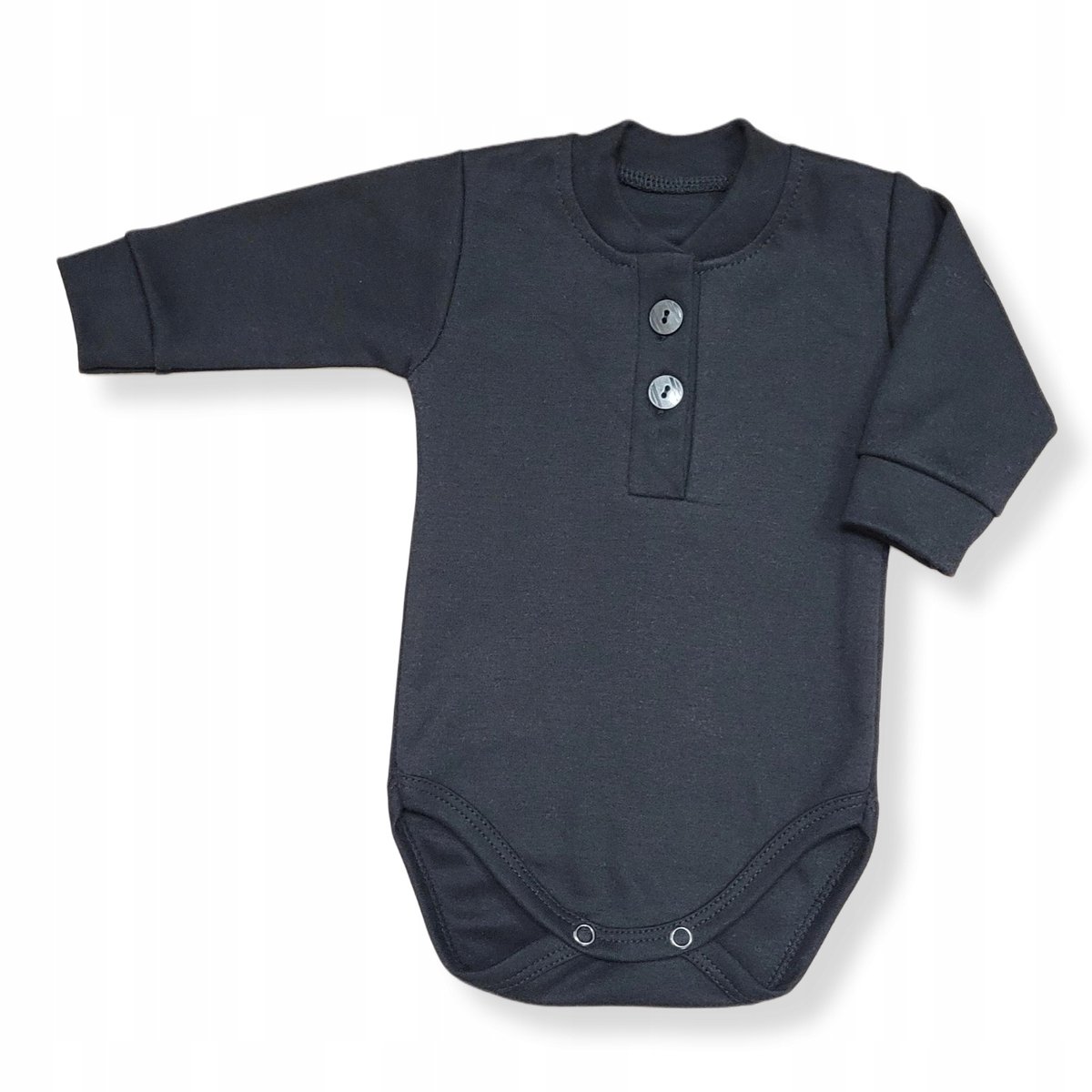 Dartomik Abcdefg-baby - Body - Polo - Lange Mouw - Zwart