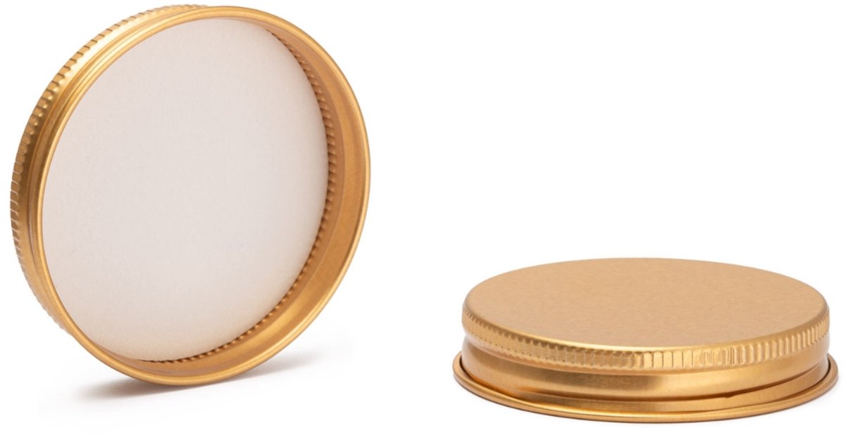 TopWosk - Aluminium deksel - 58/R3 - Gouden kleur - Voor 120-160 ml potten