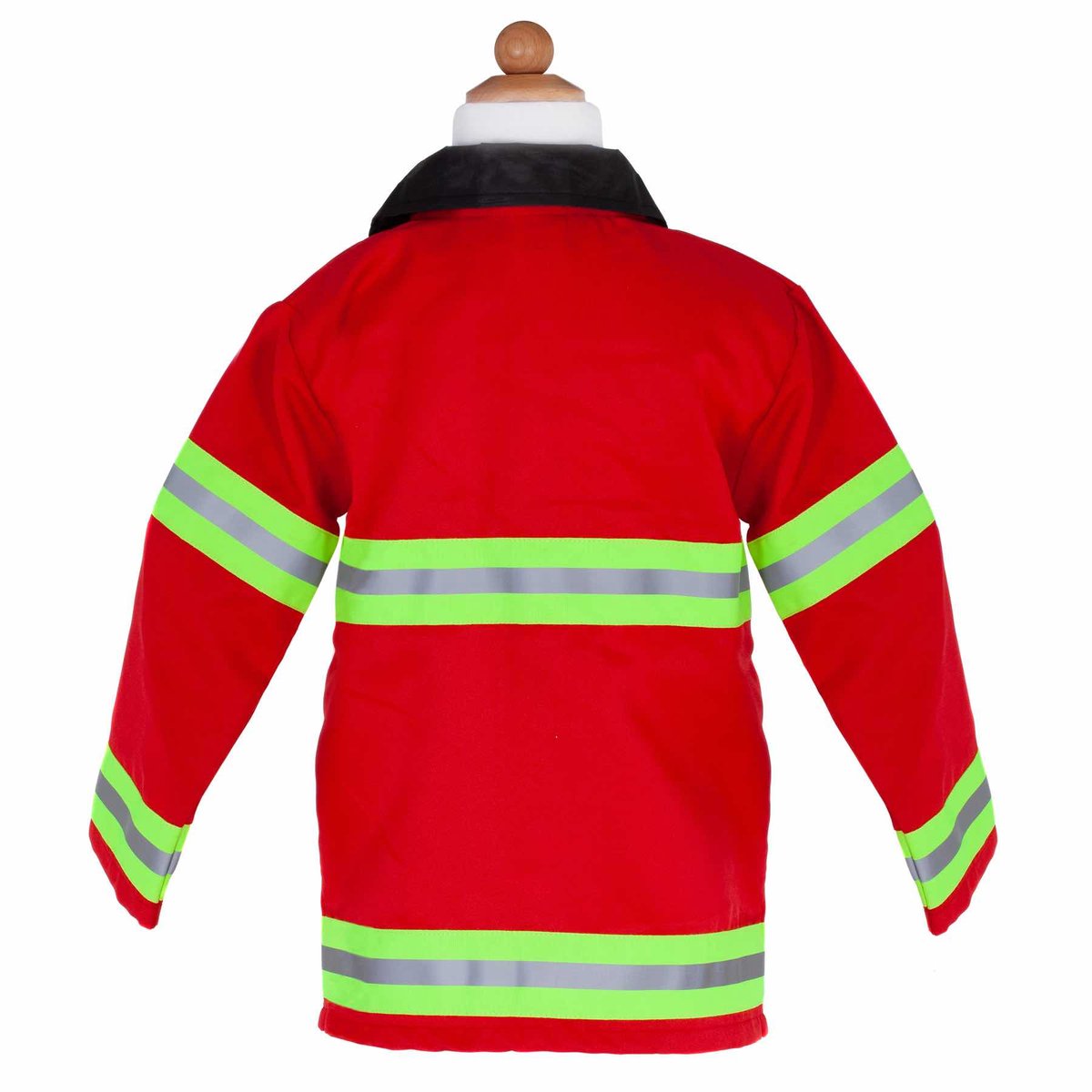 Den Goda Fen Verkleedkledij Brandweer - Kostuum bestaande uit jas, helm, bijl, badge en brandblusser - Multi - Maat 3-4 jaar