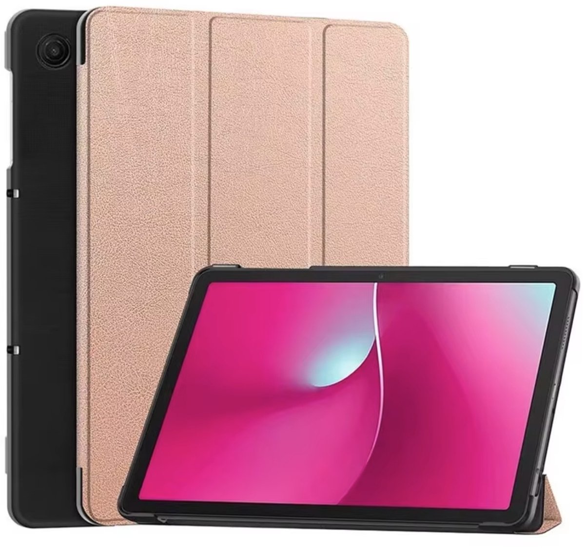 EtuiTab T-Mobile T Tablet 2 5G Cover - Roze Goud - Kunstleer - Magnetische Sluiting