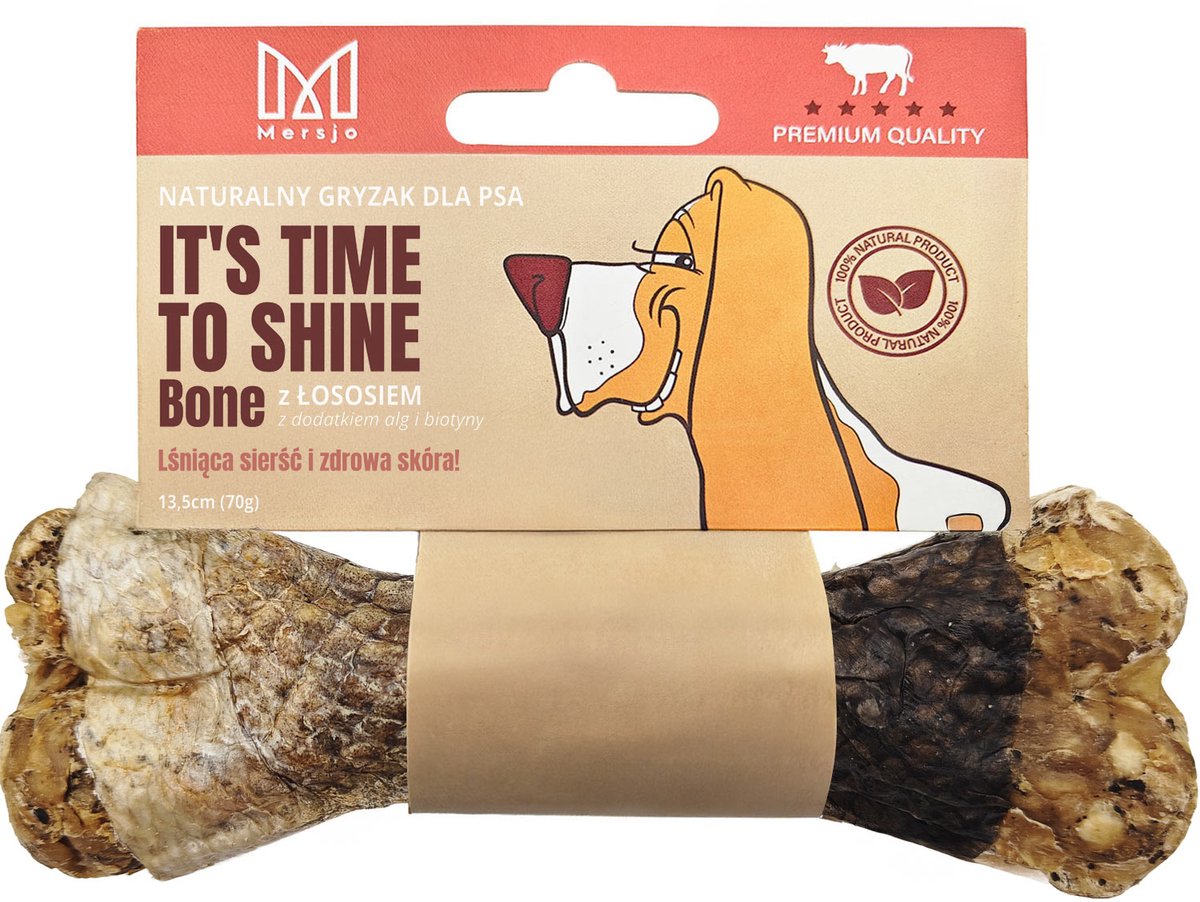 MERSJO IT’S TIME TO SHINE - Kauwbot voor Honden - Glanzende Vacht - Gezonde Huid - Omega-3 Rijk