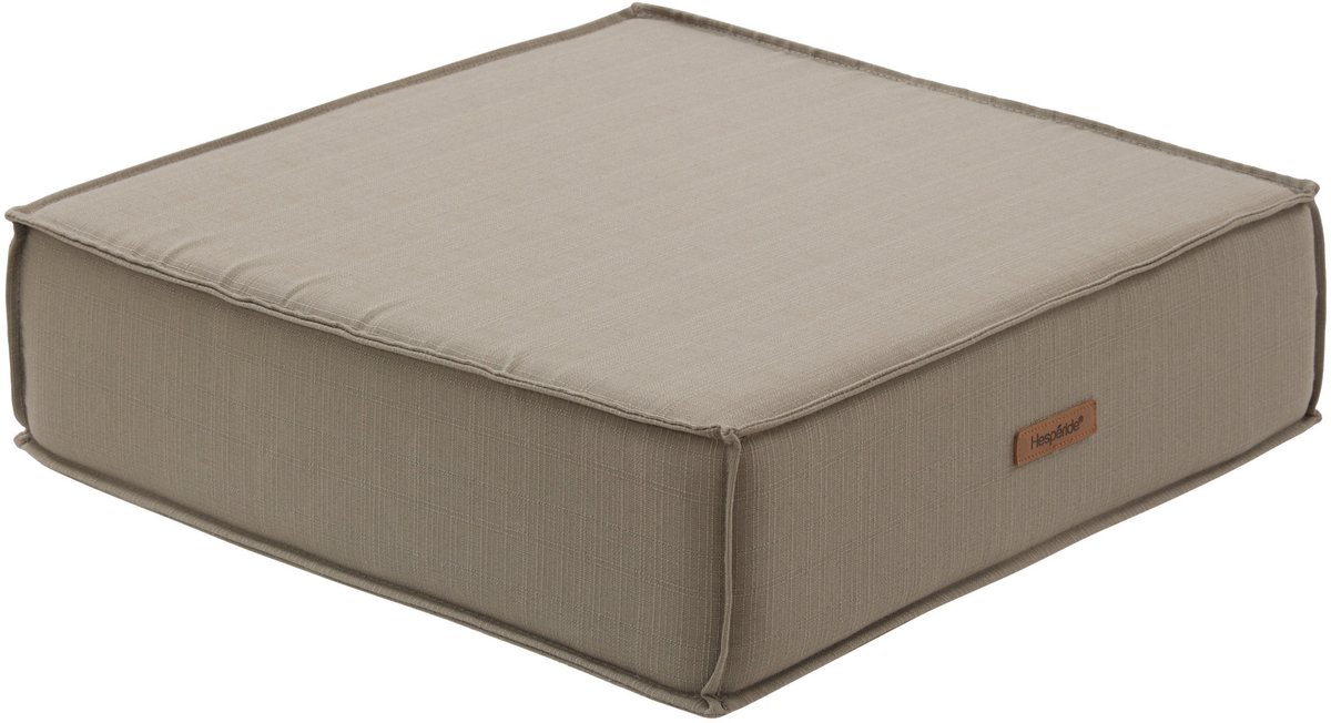 Hesperide Vloerkussen Korai - lichtbruin - PU-schuim/polyester - 45 x 45 cm - zitkussen