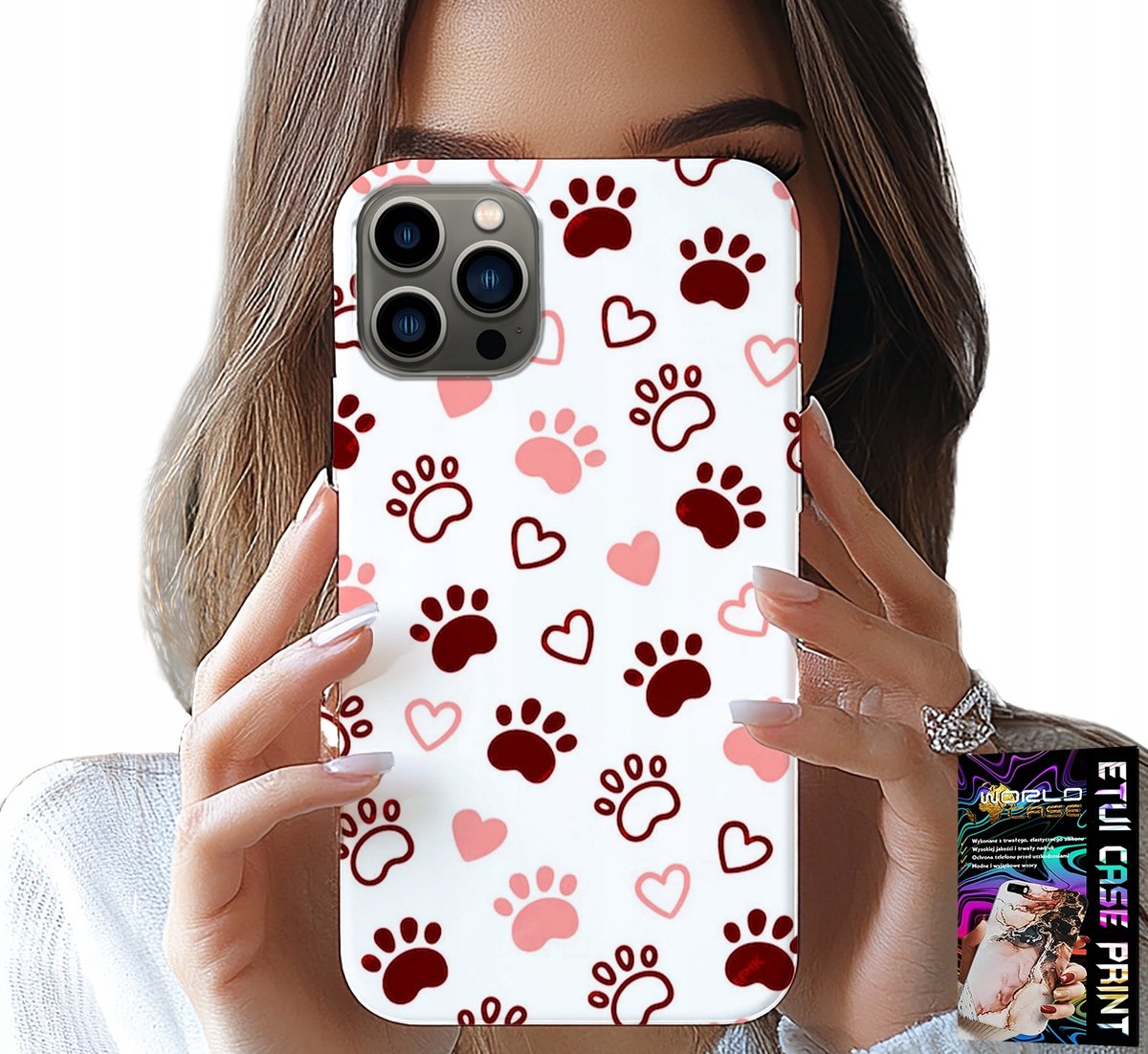 HOESJE VOOR IPHONE 11 PRO MAX - HONDENPOTEN OP EEN WITTE ACHTERGROND, HOND, KAT, TEDDYBEER