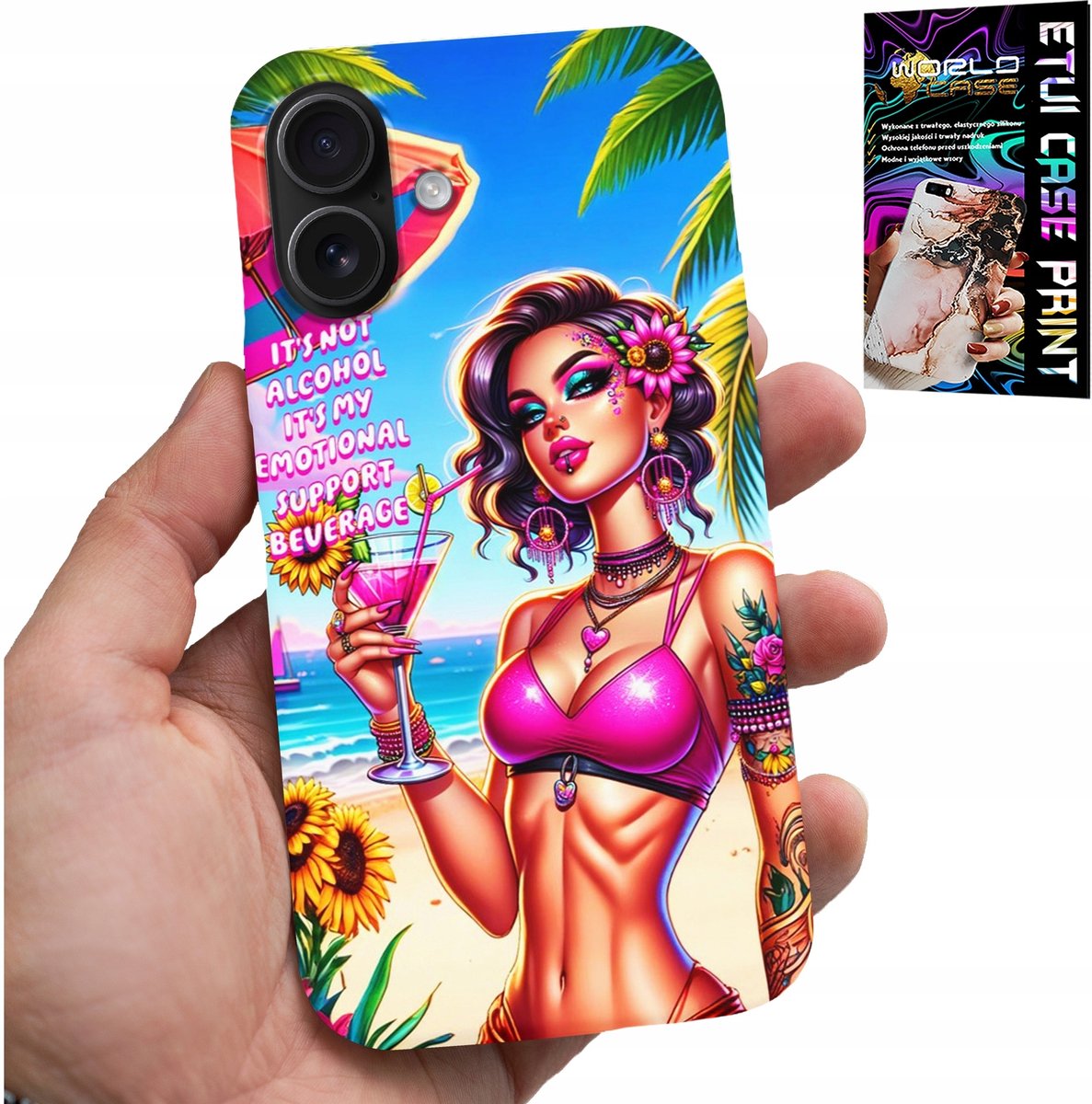 HOESJE VOOR IPHONE 16 PLUS - HET IS GEEN ALCOHOL, HET IS MIJN EMOTIONELE HOESJE