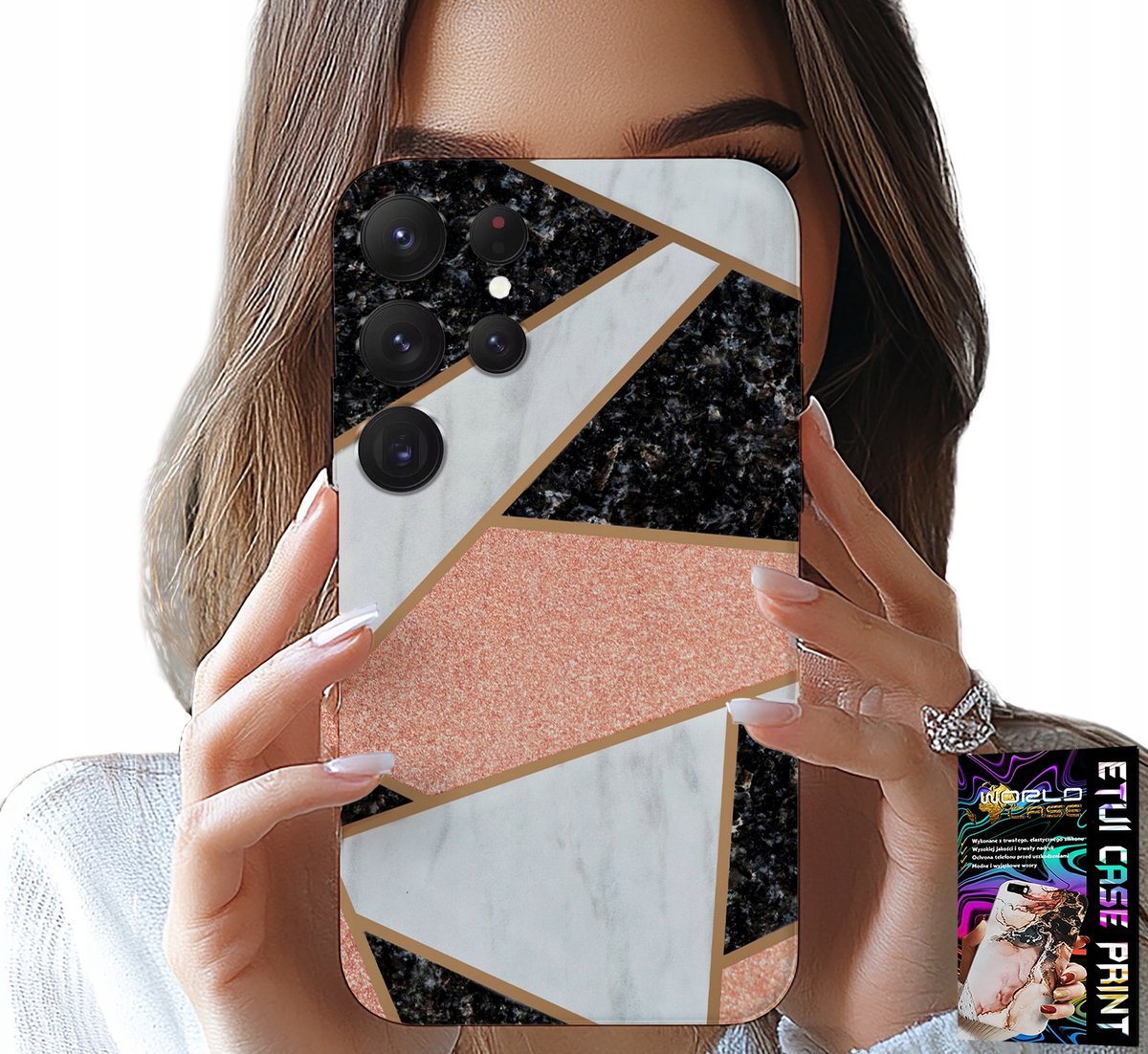 HOESJE VOOR SAMSUNG GALAXY S25 ULTRA - ELEGANT EN MODIEUS PATROON + GLAS