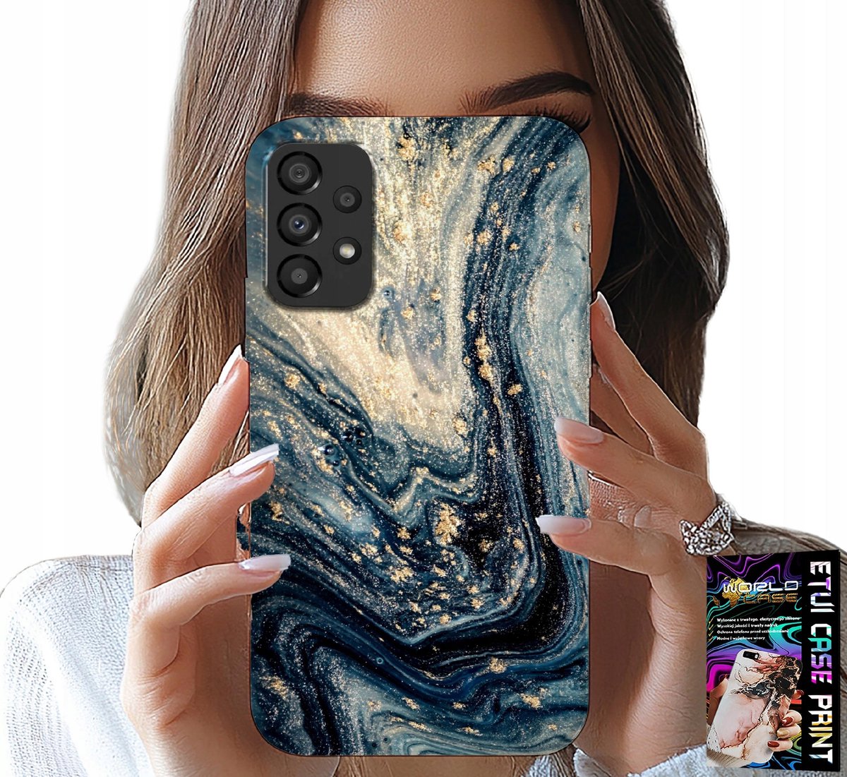 HOESJE VOOR SAMSUNG GALAXY A23 5G - ELEGANT STEENPATROON