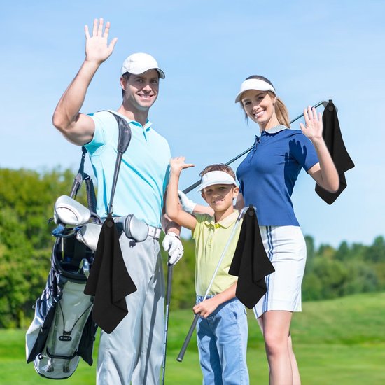 Ronte - Golfhanddoek 40x40cm met Magneet - Absorberend en Herbruikbaar - Buitensportclub Accessoire voor Golf - Heren en Dames van Ronte — afbeelding 2