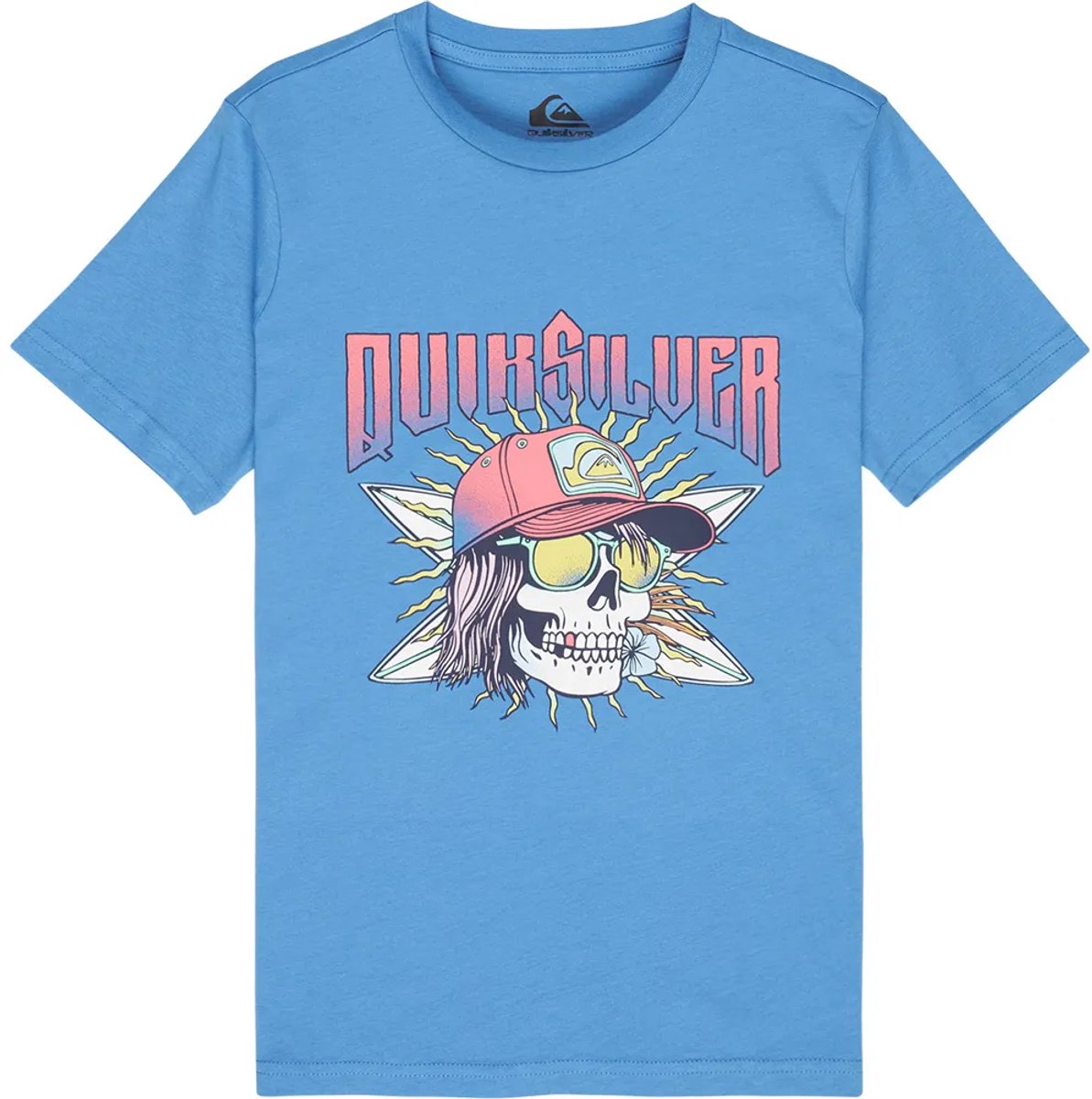 Quiksilver Sound On T-shirt Met Korte Mouwen 16 Years Jongen Blauw