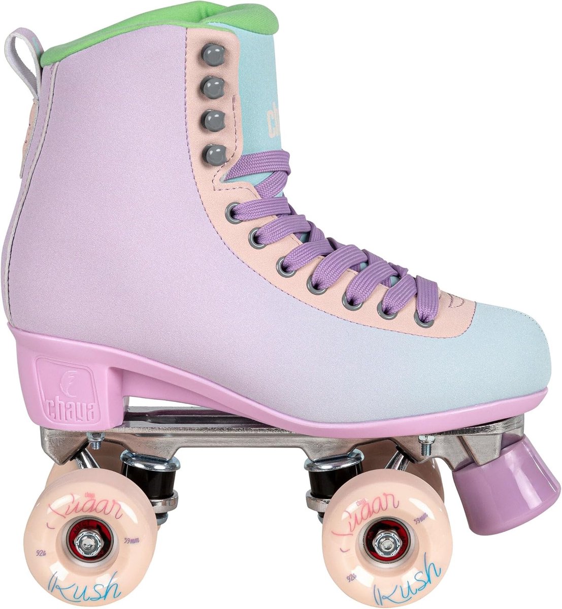 Rolschaats Deluxe Quad skates Stijlvol skateboarden Veganistisch materiaal – Pastelkleurig